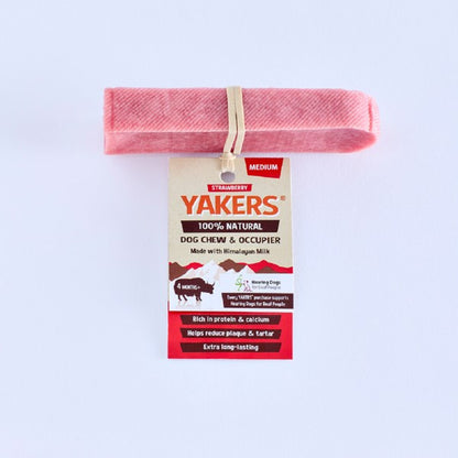 Dog Chew Strawberry Medium Yakers