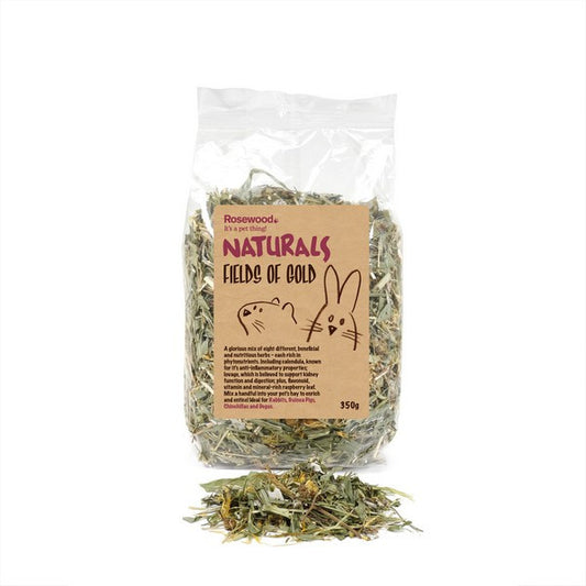 Naturals Fields of Gold Herb Treat Small Animal Herbal Snacks 6x 350g