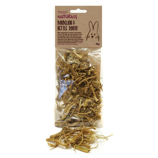 Rosewood Naturals Dandelion & Nettle Roots Small Animal Herbal Treats, 50g, Case of 8