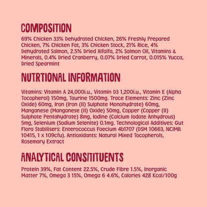 Scrumbles Dry Cat Food Adult Salmon 750g