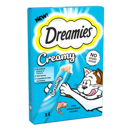 Dreamies Creamy Cat Treats with Salmon 40g