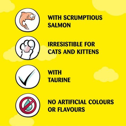 Dreamies Creamy Cat Treats with Salmon 40g
