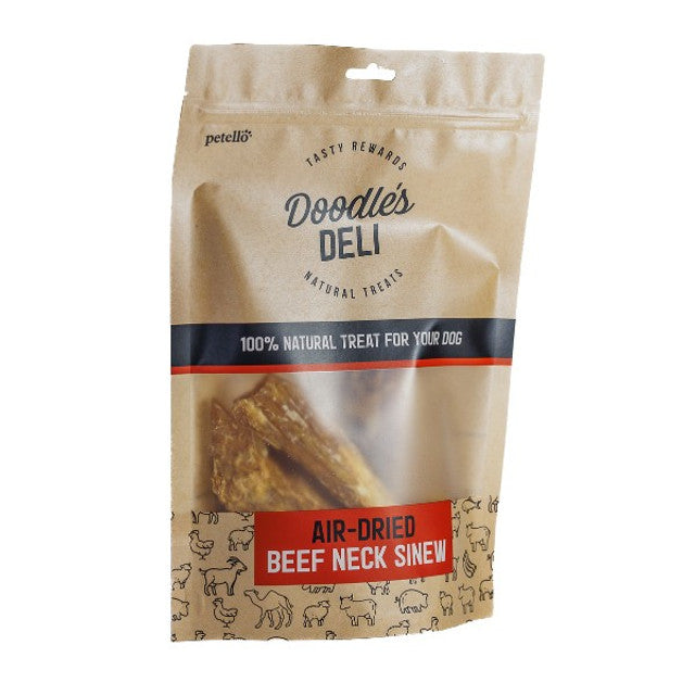 Doodles Deli Air Dried Beef Neck Sinew 8 x 100g