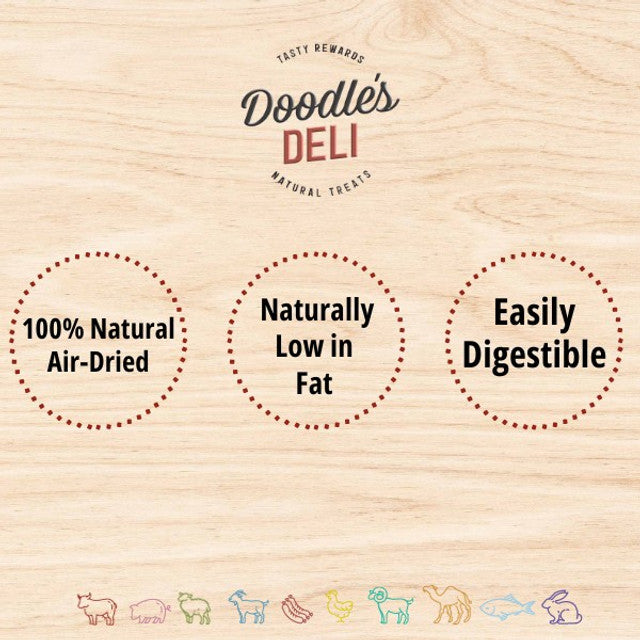 Doodles Deli Air Dried Beef Neck Sinew 8 x 100g