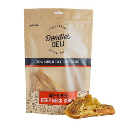 Doodles Deli Air Dried Beef Neck Sinew 8 x 100g