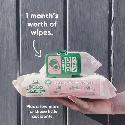 Dog Beco Bamboo Wipes Coconut Scented