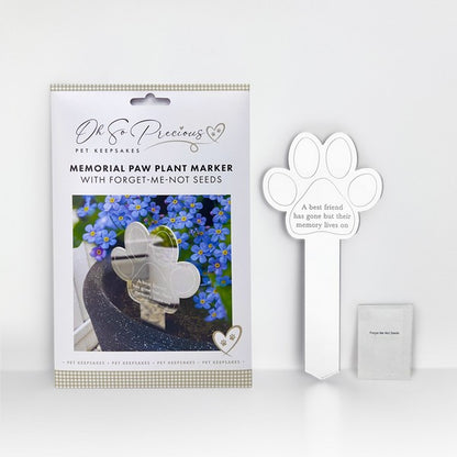 Oh So Precious Pet Memorial Plant Marker with Seeds Remembrance Garden Marker 1 Pc
