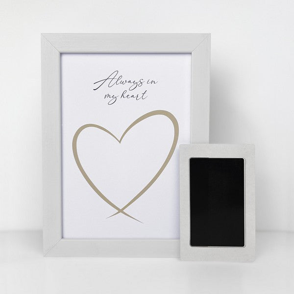 Oh So Precious Paw Print Ink Picture Frame A5 Baby Keepsake Handprint & Footprint Frame Personalized Nursery Gift