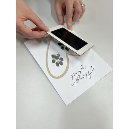 Oh So Precious Paw Print Ink Picture Frame A5 Baby Keepsake Handprint & Footprint Frame Personalized Nursery Gift