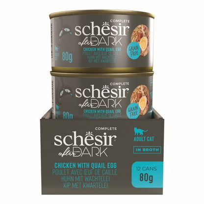 Schesir After Dark Wholefood Adult Cat Chicken & Egg 80g