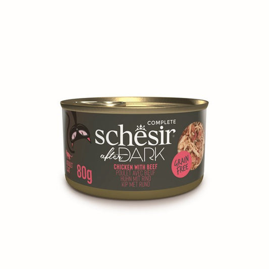 Schesir After Dark Wholefood Adult Cat Chicken & Beef 80g