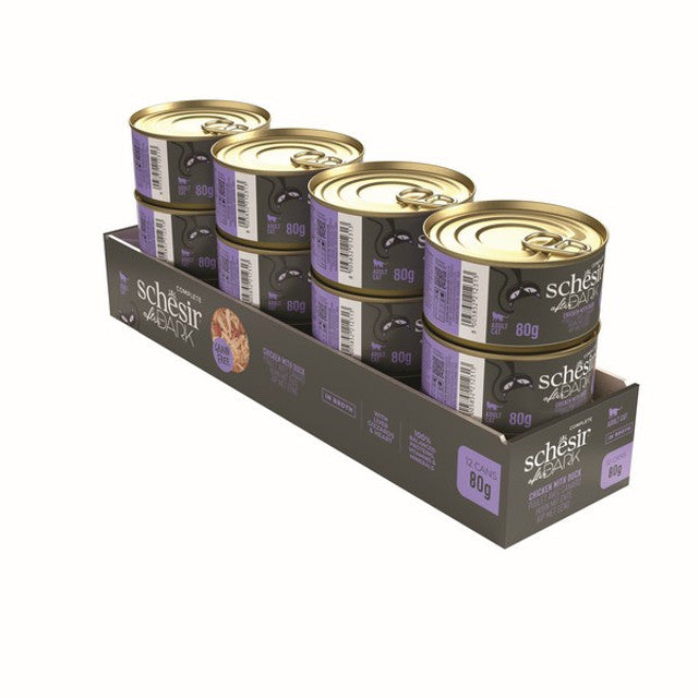 Schesir After Dark Wholefood Adult Cat Chicken & Duck 80g Case of 12
