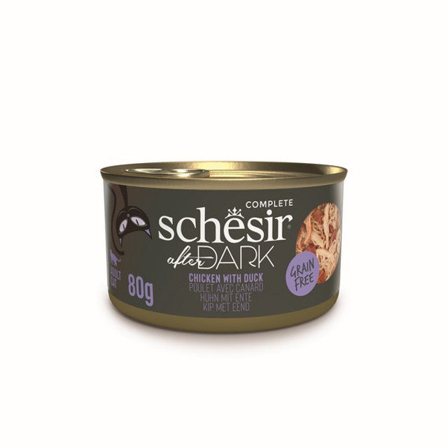Schesir After Dark Wholefood Adult Cat Chicken & Duck 80g Case of 12
