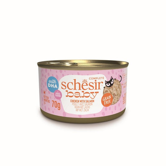 Schesir Baby Wholefood Kitten Cat Chicken & Salmon 70g