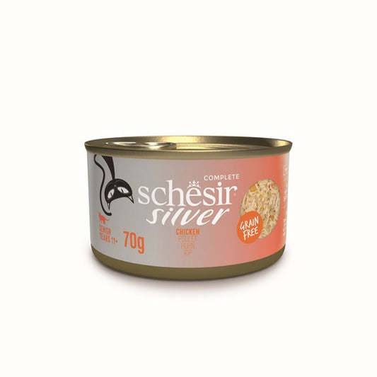 Schesir Silver Wholefood Older Cat Chicken 70g
