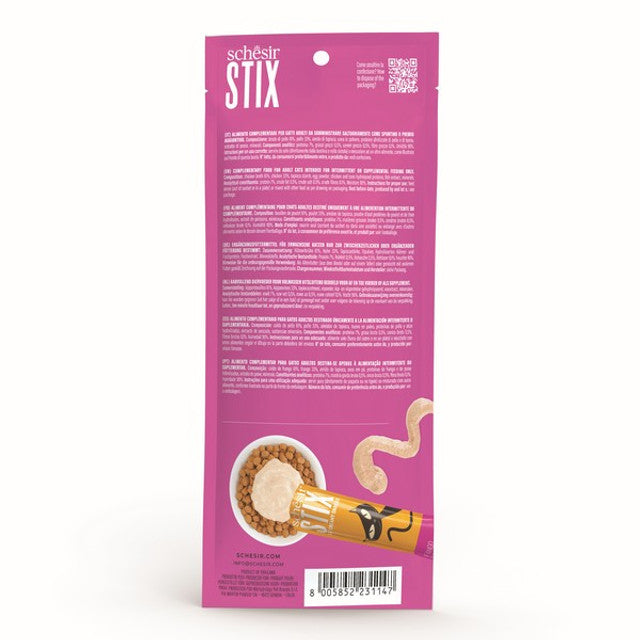 Schesir Stix Adult Cat Chicken 6X15g