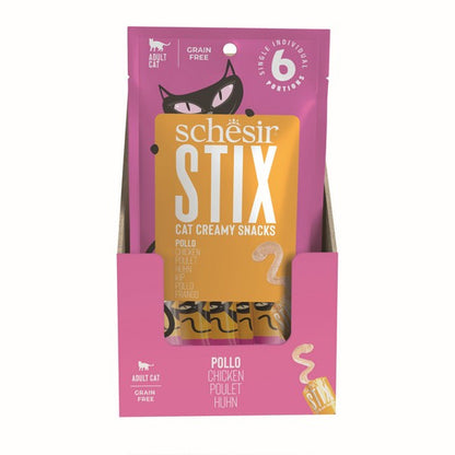Schesir Stix Adult Cat Chicken 6X15g