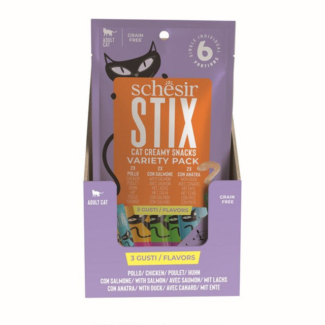 Schesir Stix Adult Cat Variety Pack 6X15g