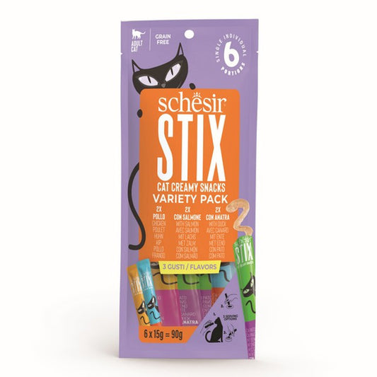 Schesir Stix Adult Cat Variety Pack 6X15g