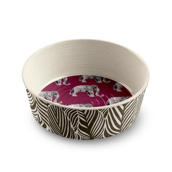 Tarhong Safari Pet Bowl Elephant Large Durable Non-Slip Dog & Cat Feeding Bowl 8.5Inch x 2.6Inch