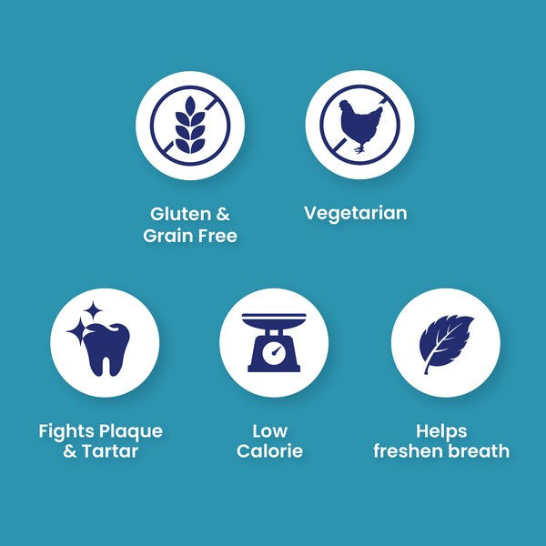 Petello Nobblys Mint Dog Chew Natural Breath Freshening Dog Treat 60g