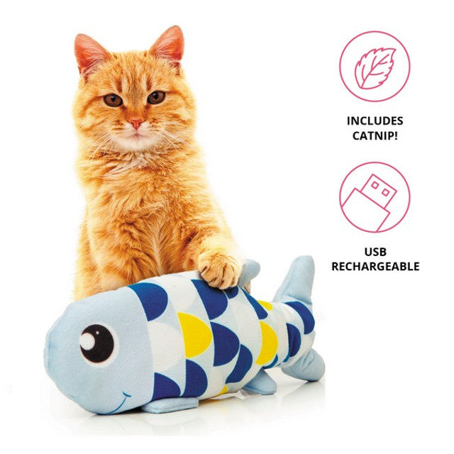 Catit Groovy Cat Toy Fish Blue