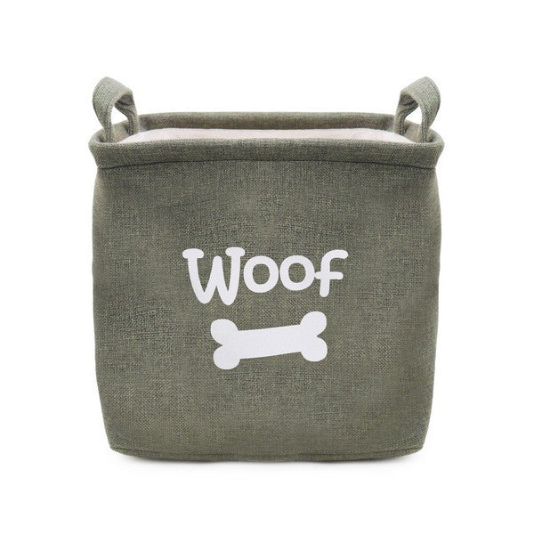 Rosewood Canvas Pet Toy Basket Durable Storage Organizer for Dogs & Cats Lightweight & Stylish Home Accessory