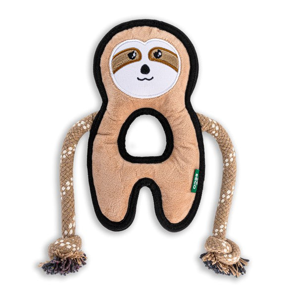 Dog Beco Recycled Rough and Tough Sloth Toy Medium
