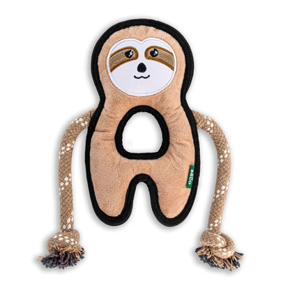 Dog Beco Recycled Rough and Tough Sloth Toy Medium