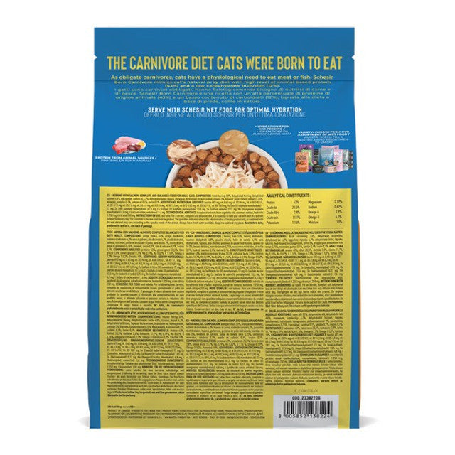 Schesir Dry Born Carnivore Herring & Salmon Adult 1.25Kg