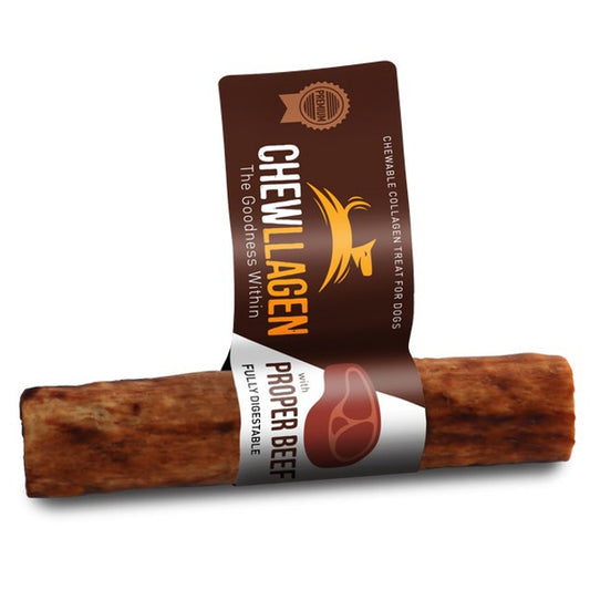 Chewllagen Collagen Beef Flavour Roll Mini 5" Dog Chew 5 pack 35g Case of 40