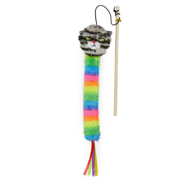 Rosewood Moody Moggy Rainbow Teaser Cat Toy Interactive Feline Play