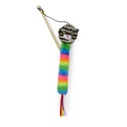 Rosewood Moody Moggy Rainbow Teaser Cat Toy Interactive Feline Play