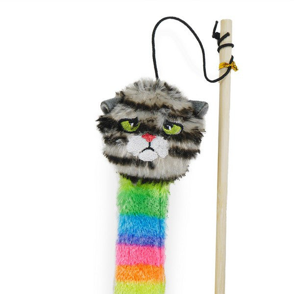 Rosewood Moody Moggy Rainbow Teaser Cat Toy Interactive Feline Play