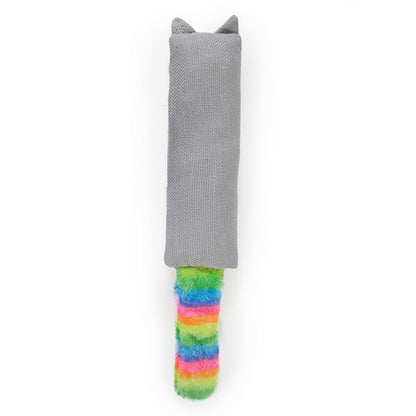Rosewood Moody Moggy Rainbow Cat Kicker Interactive Cat Toy for Cats, Durable Plush & Colorful Design