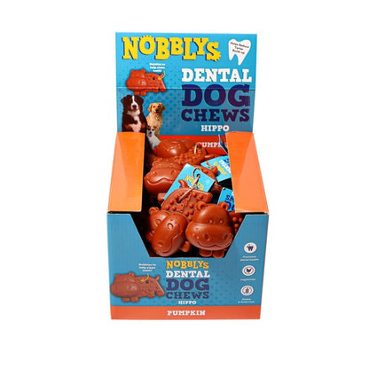 Petello Nobblys Hippo-Shaped Animal Treat Pumpkin Flavor 40g