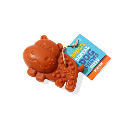 Petello Nobblys Hippo-Shaped Animal Treat Pumpkin Flavor 40g