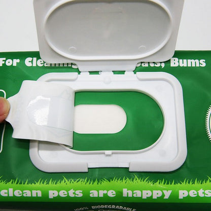 My Turf Biodegradable Pet Wipes 100% Natural, Eco-Friendly Dog & Cat Cleaning Wipes, 15x20cm, 100 pcs per Bag
