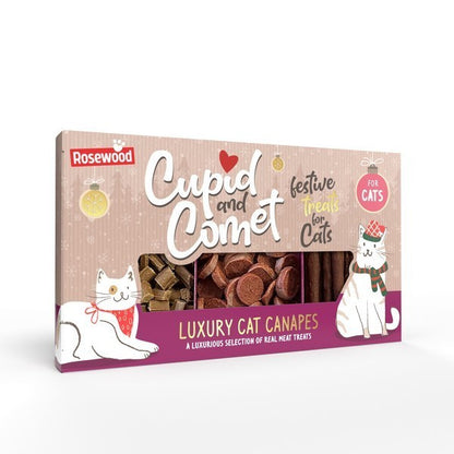 Rosewood Luxury Cat Canapés Gourmet Cat Treats with Premium Flavors 120g Case of 9