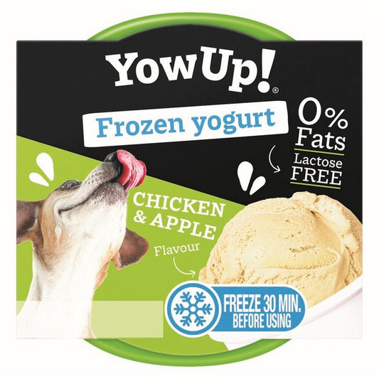YowUp Ice Cream Yogurt Chicken & Apple 110g Premium Dog Treats, Healthy Probiotic Snack