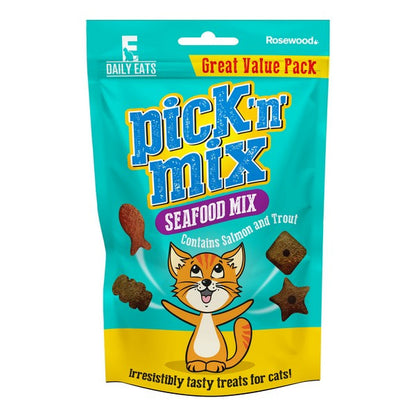 Rosewood Premium Cat Treats Pick ‘N’ Mix Seafood Flavor 180g Case of 10