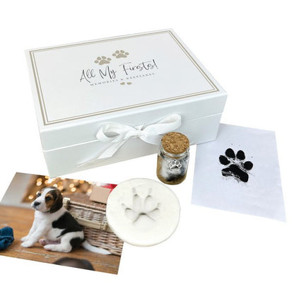Oh So Precious Puppy First Keepsake Box Baby Memory Storage Gift for Newborns Personalized Infant Keepsake Organizer