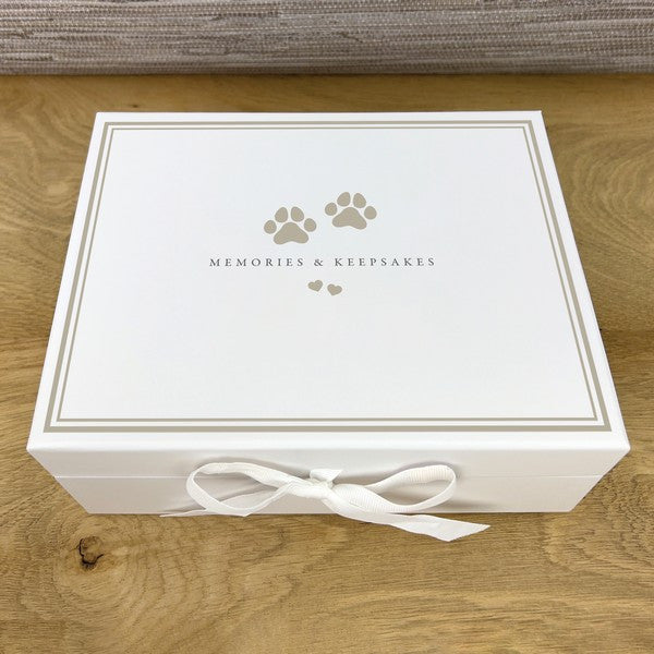 Oh So Precious Pet Memory Box Personalized Pet Keepsake & Remembrance Kit for Dogs & Cats