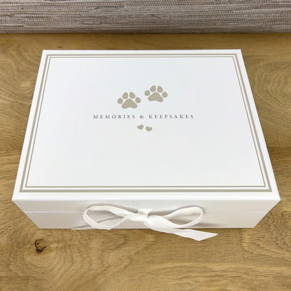 Oh So Precious Pet Memory Box Personalized Pet Keepsake & Remembrance Kit for Dogs & Cats