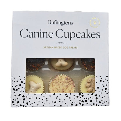 Ruffingtons Canine Cupcakes Dog Treats Gourmet Puppy Snacks 9 Pack