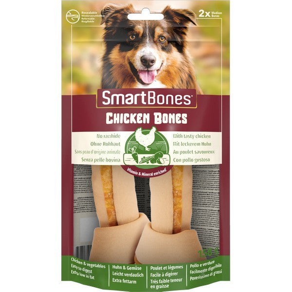 SmartBones Chicken Dog Chews Medium 2-Pack Healthy Treats for Dogs 32 Pieces