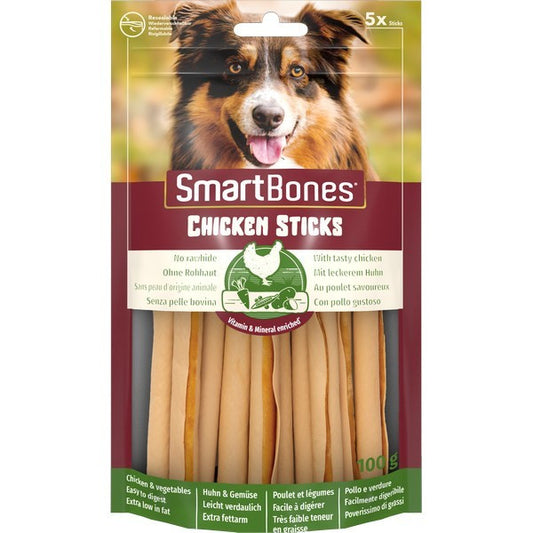 SmartBones Chicken Sticks Dog Chew Treats Natural Healthy Training Snack 5ct 64g