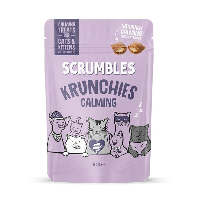 Scrumbles Krunchies Cat Calming Pillow Treats 60g