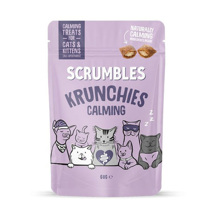 Scrumbles Krunchies Cat Calming Pillow Treats 60g