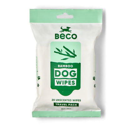 Dog Beco Bamboo Travel Wipes Unscented